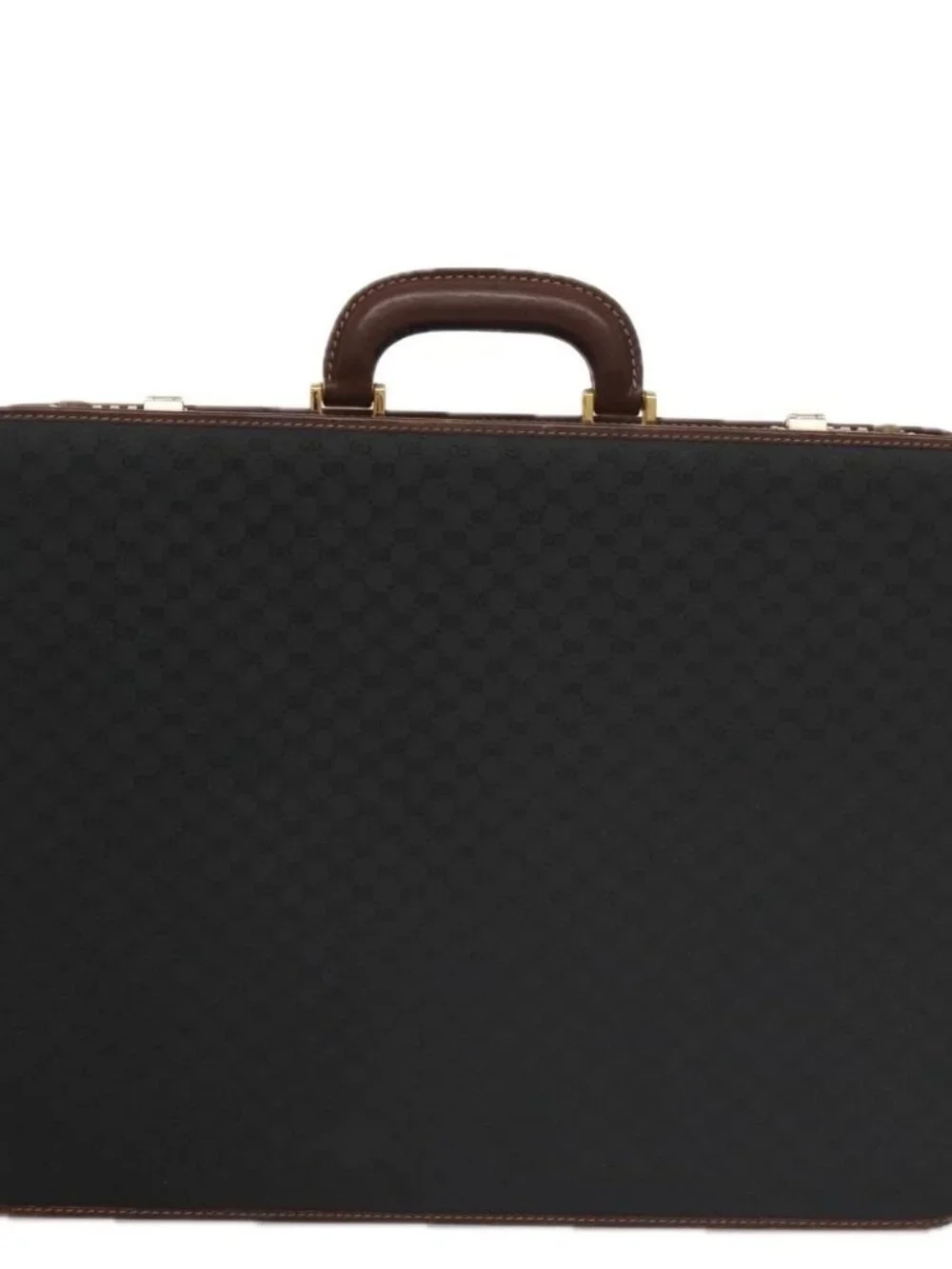 GUCCI Micro GG Canvas Trunk Black Gold